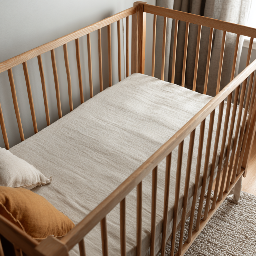 Baby Hemp Fitted Crib Sheet