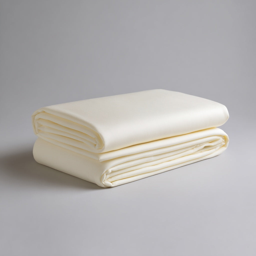 Bamboo Flat Ivory Bed Sheet