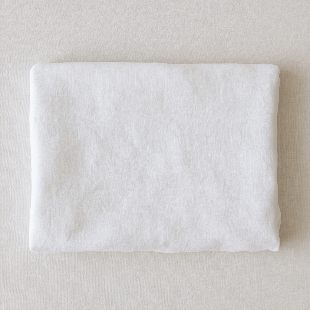 Organic French Linen Fitted Crib Sheet - Breathable Baby Cot Sheet